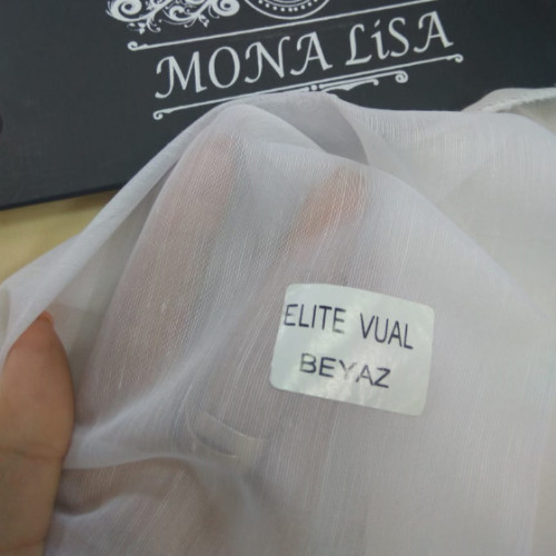 Ткань для тюля Mona Lisa Magic Dekor Elite Vual Beyaz - Фото