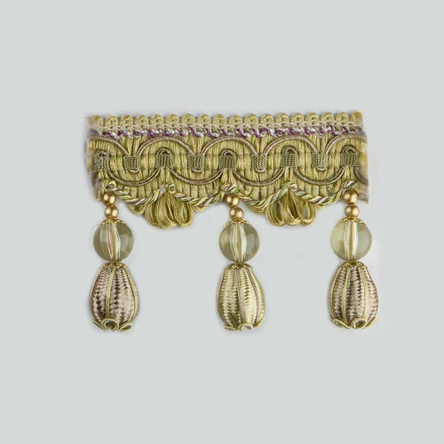 Бахрома для штор с бубенчиками 4493-9991 Collection #1 Gold Textil - Фото