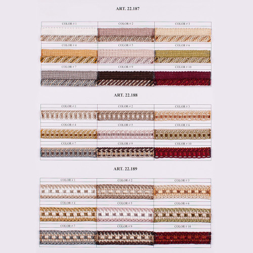 Фото тесьмы декоративной Gold Textil 22-189-1 Фото тесьмы декоративной Gold Textil 22-189-1