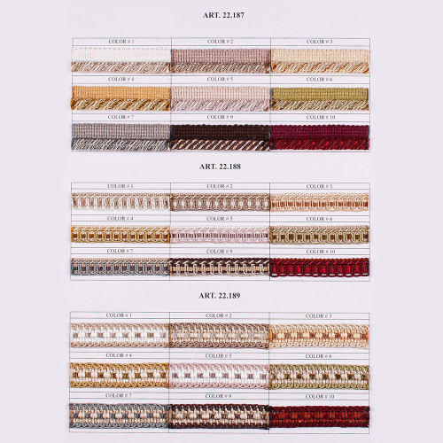Фото тесьмы декоративной Gold Textil 22-188-3 Фото тесьмы декоративной Gold Textil 22-188-3