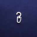 Крючок на кольцо белый 10 мм | 100 шт (1025653, Bandex) - Фото №1