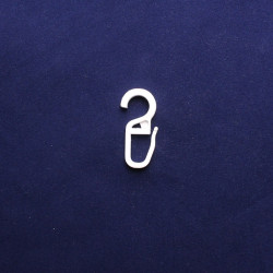 Крючок на кольцо белый 10 мм | 100 шт (1025653, Bandex)
