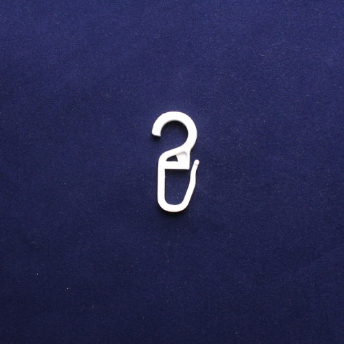 Крючок на кольцо белый 10 мм | 100 шт (1025653, Bandex) - Фото