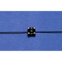 Шнур с бегунками черный для шины 6 мм, расстояние между бегунками 80 мм | 1 м.п. (1050263, Bandex) - Фото №3