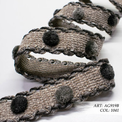 Тесьма декоративная AG919B-1041 Fluffy от Dana Panorama
