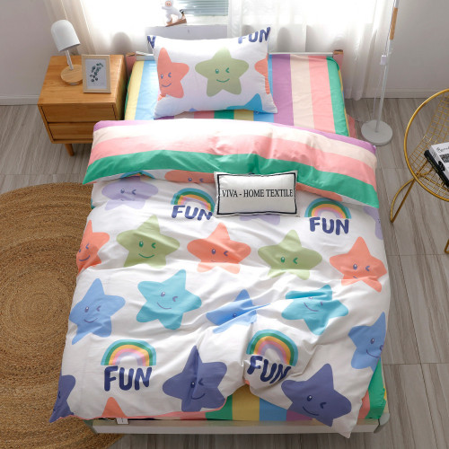 Постельное белье детское сатин-люкс на резинке Floria 334R 1,5 спальное | Ситрейд - Фото