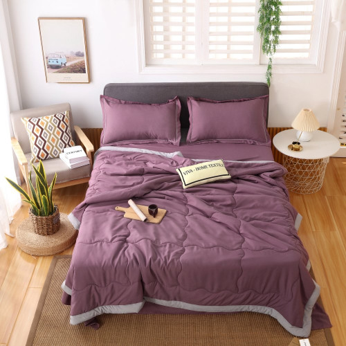 Фото постельного белья из сатина на резинке с одеялом Luana 306R: евро
