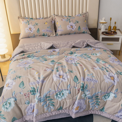 Постельное белье на резинке с одеялом сатин Debby 540R Евро | Ситрейд - Фото