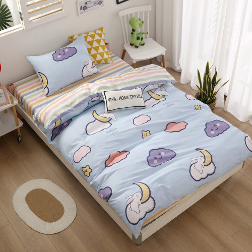 Постельное белье детское сатин-люкс на резинке Floria 335R 1,5 спальное | Ситрейд - Фото