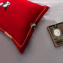 Фото №11 постельного белья на резинке из тенсель сатина Arica 208R: семейного