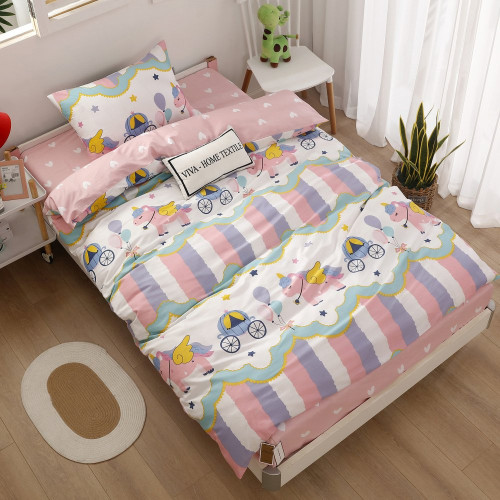 Постельное белье детское сатин-люкс на резинке Floria 337R 1,5 спальное | Ситрейд - Фото