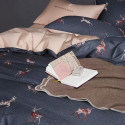 Фото №3 постельного белья на резинке из сатина Lannie 410R: евро