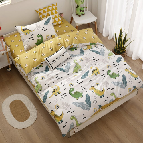 Постельное белье детское сатин-люкс на резинке Floria 348R 1,5 спальное | Ситрейд - Фото
